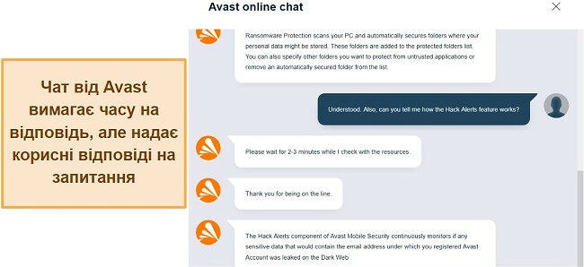 Огляд антивірусу Avast: розмова з підтримкою Avast у чаті наживо